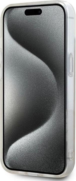 Actual product image DKNY DKHMP15MHRHSEP iPhone 15 Plus / 14 Plus 6.7" różowy/pink hardcase IML Mono & Stripe MagSafe (Apple iPhone 14 Plus, Apple iPhone 15 Plus)