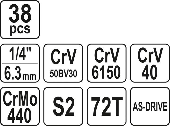 Produktbild Yato YT-14471 Mechanik-Werkzeugsätze