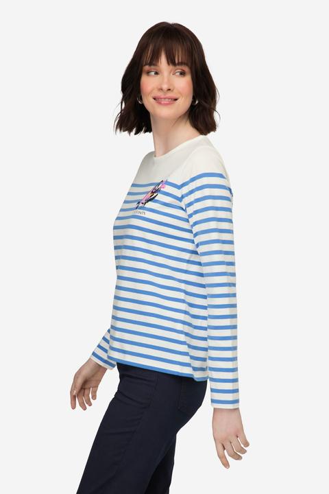 Produktbild Laurasøn T-Shirt, Ringel, Fisch Motiv, Rundhals, Langarm (XL)