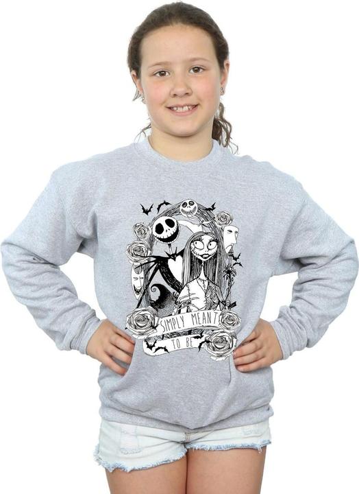 Produktbild Disney Nightmare Before Christmas Simply Meant To Be Sweatshirt Mädchen (128)