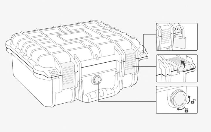 Produktbild Toolcraft IP67 TO-7746834 Outdoor-Koffer (L x B x H) 560 x 430 x 215mm