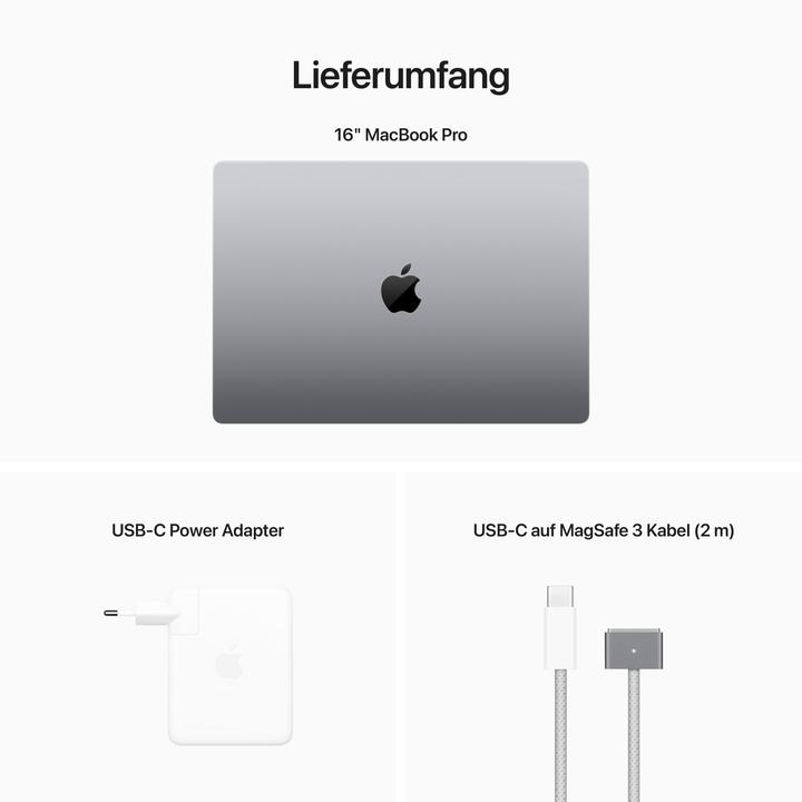 Produktbild Apple MacBook Pro – 2023 (16", M2 Max, 32 GB, 1000 GB, DE)