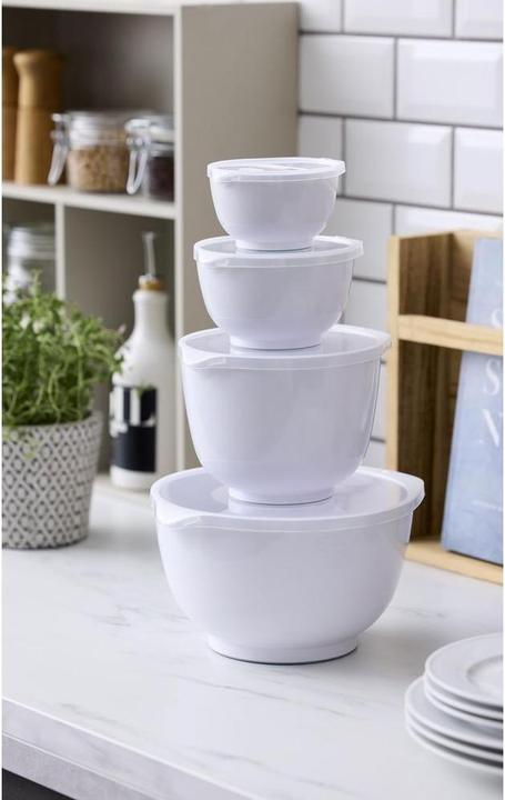 Actual product image Rosti NEW Margrethe set 8-piece 0.25 + 0.5 + 1.5 + 3 L White (0.25 l, 8x)