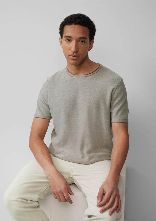 Produktbild s.Oliver Strickpullover Gestreiftes Strick-T-Shirt aus Leinenmix (M)