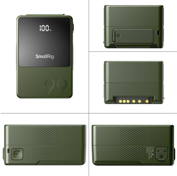 Actual product image SmallRig VB99 mini V Mount Batteryï¼Greenï¼4930 (Camera battery)