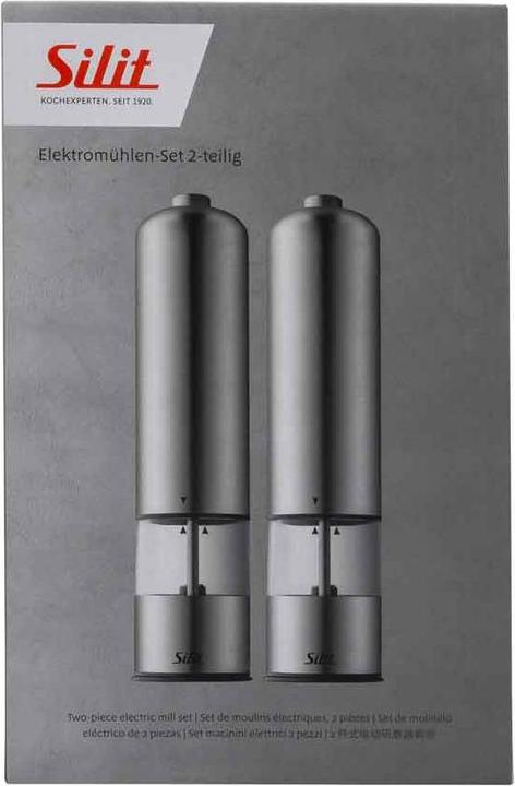 Produktbild WMF 2143279464 ELEKTROMÜHLEN-SET 2TLG. (Pfeffer, Salz)