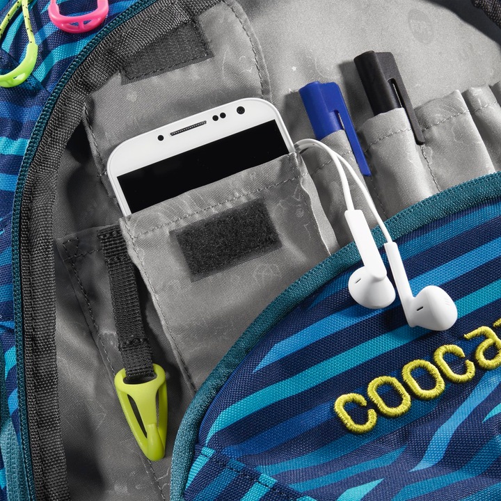 Actual product image Coocazoo ScaleRale Zebra Stripe Blue (30 l)