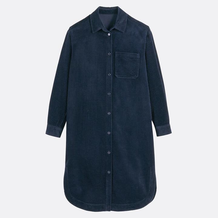 Produktbild La Redoute Collections Gerade geschnittenes Cordkleid in Midilänge (32)