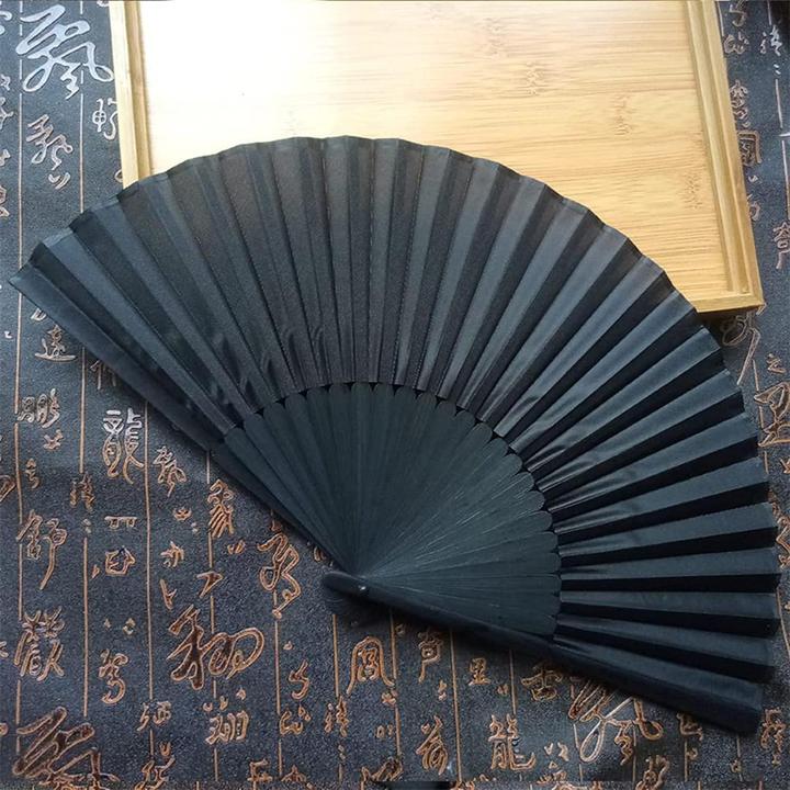 Produktbild JTI Handfächer, chinesischer Stil - Schwarz