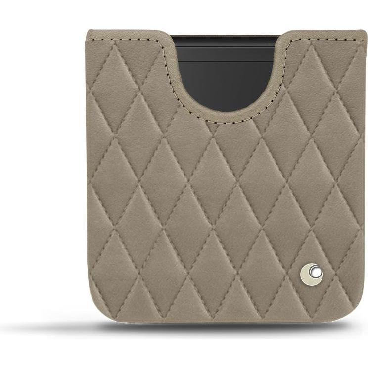 Noreve Lederschutzhülle (Samsung Galaxy Z Flip), Smartphone Hülle, Beige