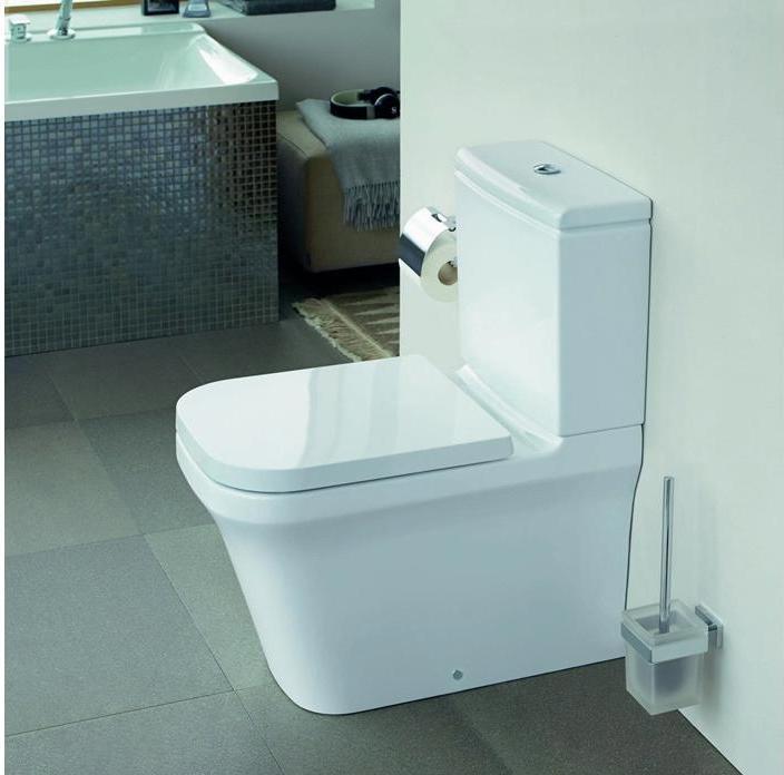 Actual product image Duravit Brush set KARREE glass matt chrome