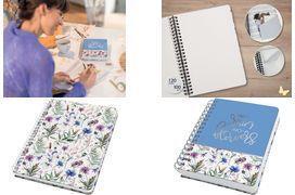 Actual product image Jolie Spiral notebook (A5, Checked, Hardcover)