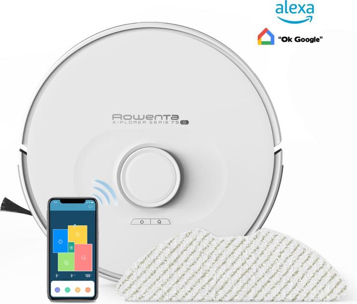 Produktbild Rowenta RR8567WH X-Plorer Serie 75 weiss (Saugwischroboter)