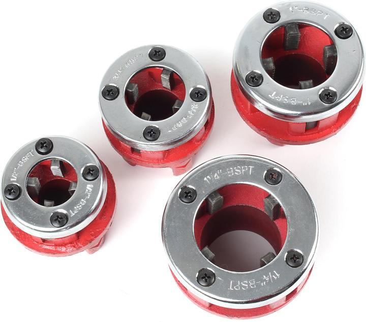 Produktbild Wiltec Gewindeschneider Set 7tl. Rohrschneider Schneidkluppe Schneideisen Stahl