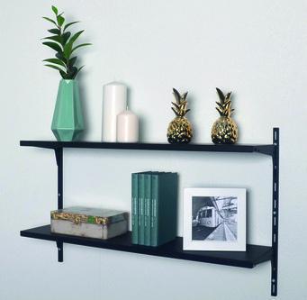 Immagine prodotto Element-System Scaffale in acciaio nero opaco