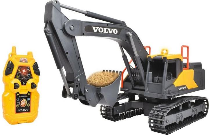 Actual product image Dickie RC Volvo Mini Excavator Steerable Excavator