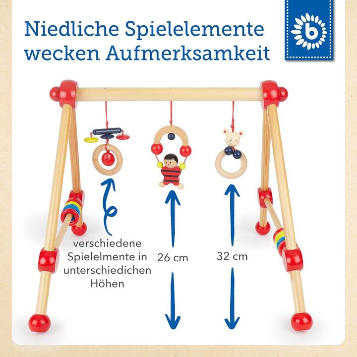 Actual product image Bieco Spieltrapez für Baby mit Figuren & Kugeln