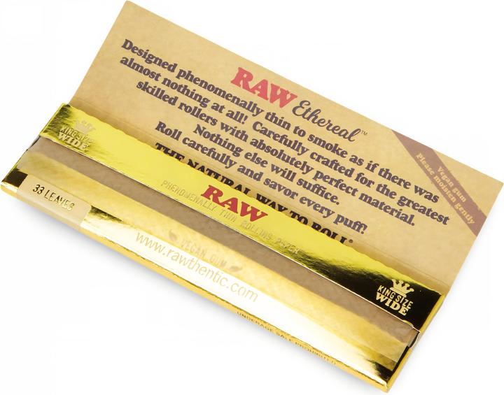 Actual product image RAW Classic Ethereal Papers King Size Slim Display