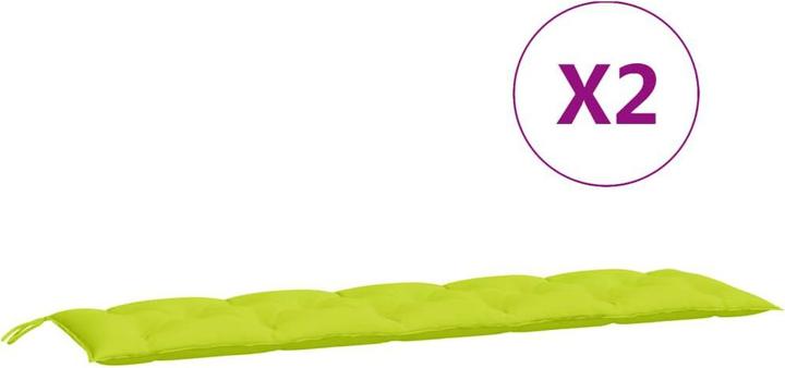 Actual product image VidaXL Garden bench cushions 2 pcs. O x ford fabric (180 x 50 x 7 cm)