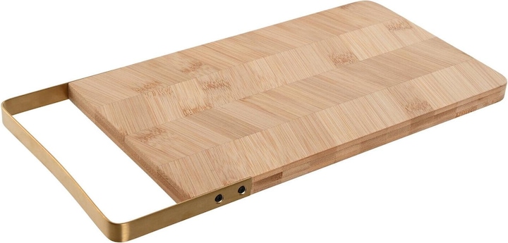 Produktbild Esprit Schneidebrett Home Gold natürlich Metall Bambus 35,5 x 17,5 x 1,5 cm