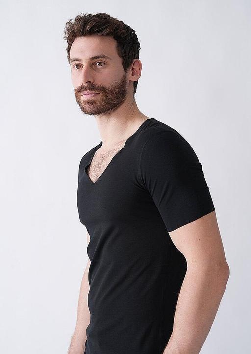 Immagine prodotto Schiesser Shirt Loungewear "Laser Cut" schwarz (L)