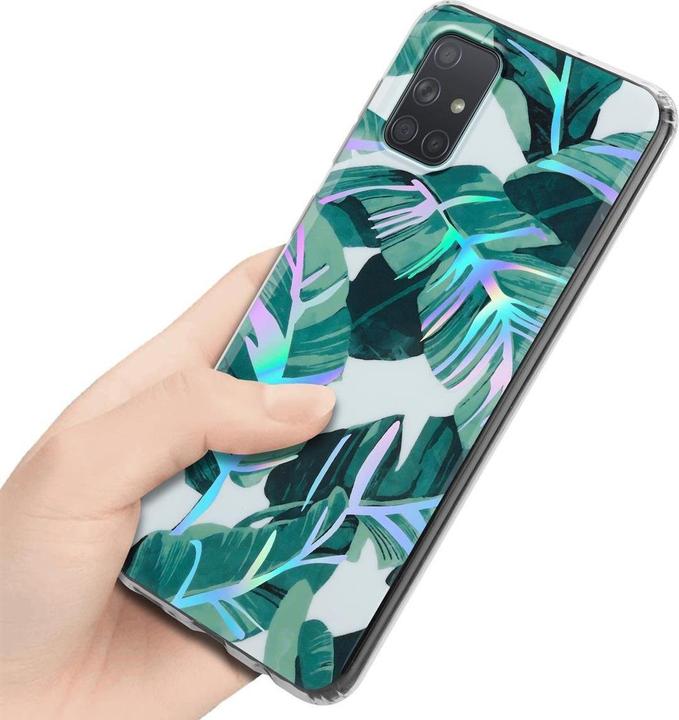 Actual product image Cadorabo IMD TPU Colorful Flowers & Leaves Cover (Samsung Galaxy A71)