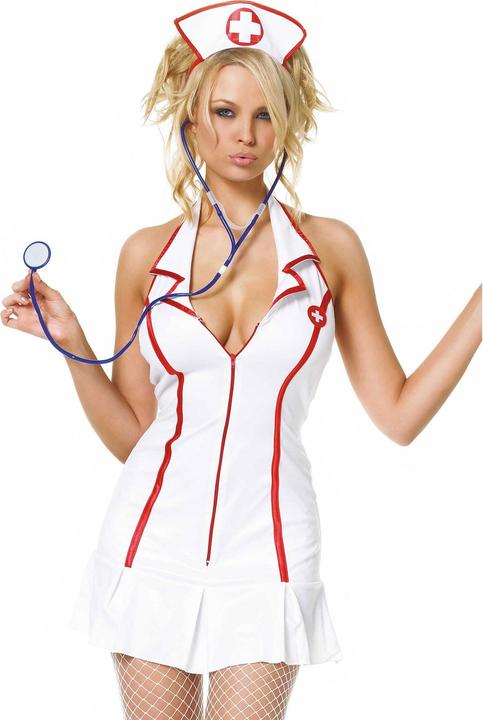 Actual product image Leg Avenue Head Nurse (L, M)