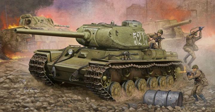 Actual product image Trumpeter Soviet KV-85 Heavy Tank