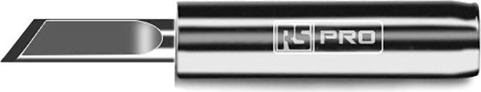 Actual product image RS PRO Soldering iron tip 45°, chisel-shaped, 2 mm, for soldering irons and stations (Soldering bit)