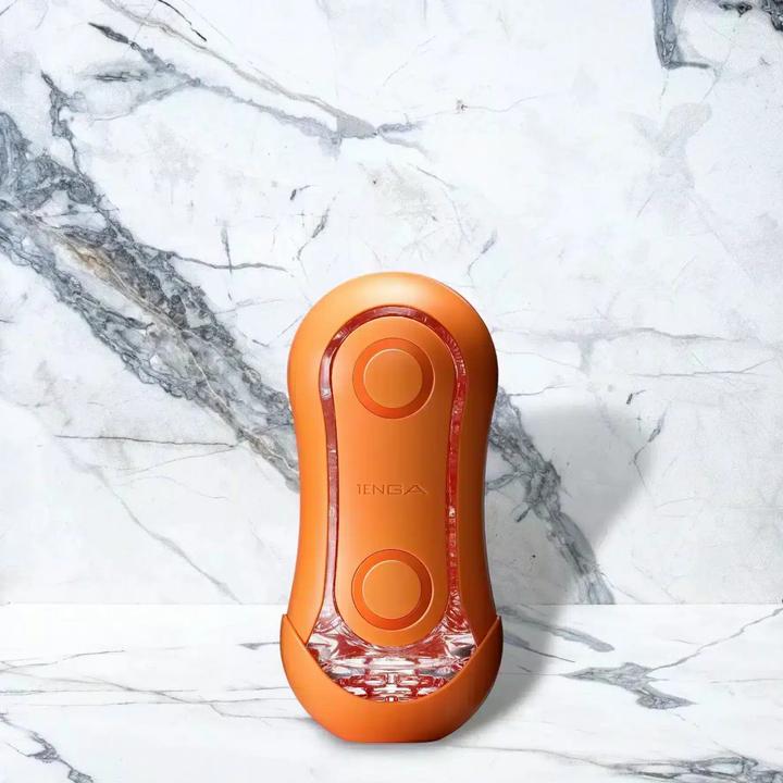Actual product image Tenga Flip Orb Sunset Orange