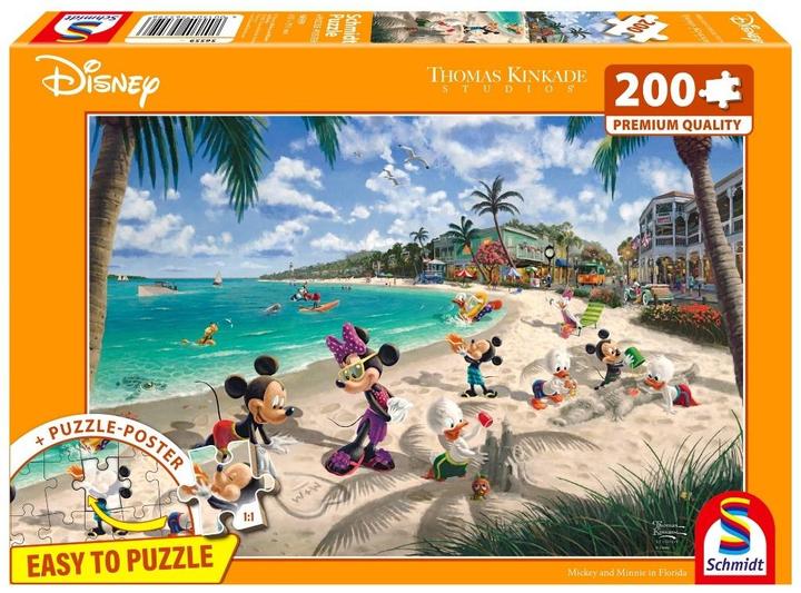 Productafbeelding Schmidt Spiele Disney Mickey and Minnie in Florida 200 Teile (200 onderdelen)