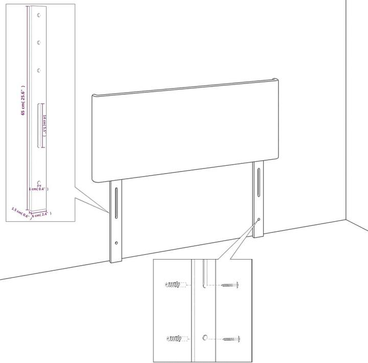 Produktbild vidaXL Turner Plain design (140 x 190 cm)