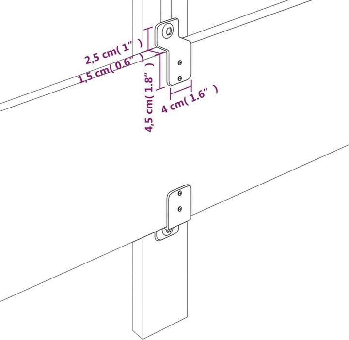 Immagine prodotto vidaXL Turner Plain with nails (140 x 190 cm)