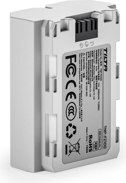 Produktbild Tilta TNP-FZ100-Ow NP-FZ100 Battery w/ USB-C Input 2400mAh - Off White