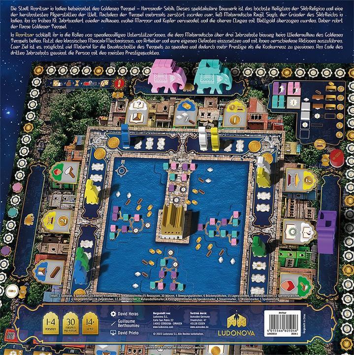 Immagine prodotto LUND0014 - Amritsar: Il Tempio d'Oro, per 1-4 giocatori, da 14 anni (edizione DE) (Tedesco, 1 - 4 Giocatori)