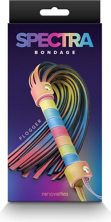 Produktbild NS Novelties Spectra Bondage Flogger - Rainbow