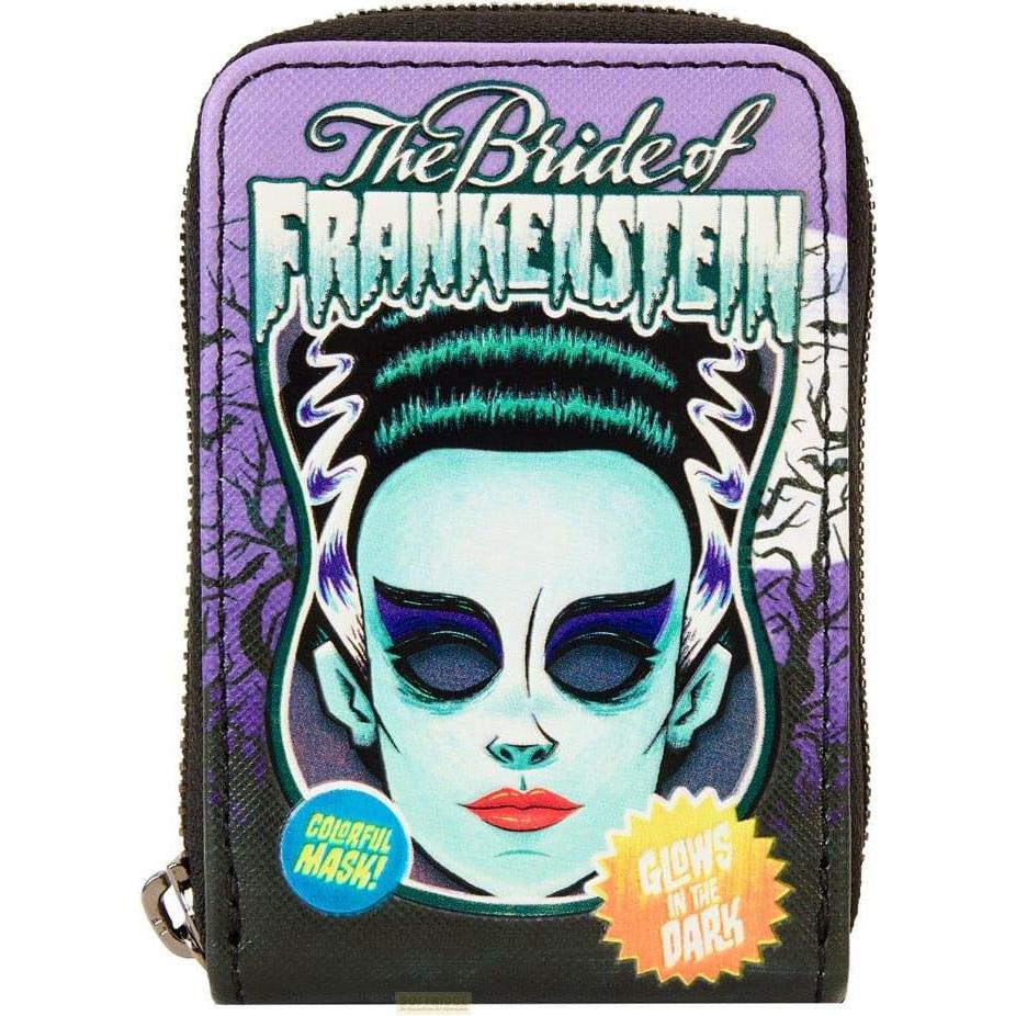 Loungefly, Portemonnaie, Universal Monsters by Geldbeutel Bride of Frankenstein Neon Mask, Mehrfarbig