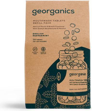 Georganics Mouthwash tablets refill- Peppermint (Mouthwash)