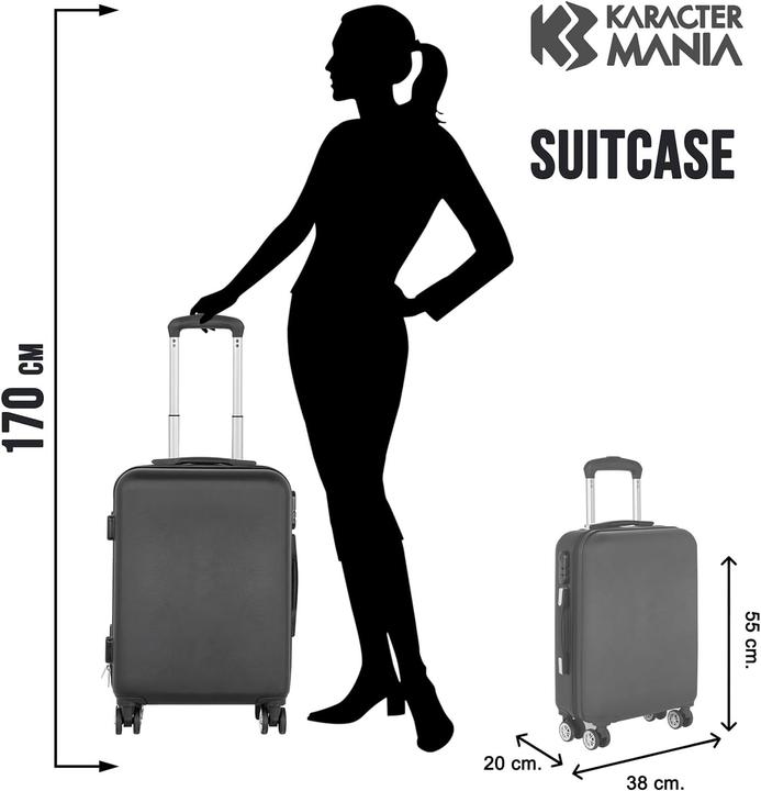 Image du produit Karactermania ABS 4-wheel cabin suitcase Varsity (41.50 l)