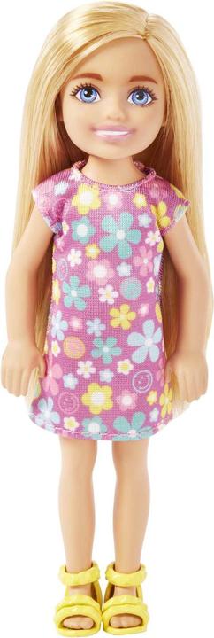 Produktbild Barbie Puppe im lila geblümten Kleid und blonden Haaren