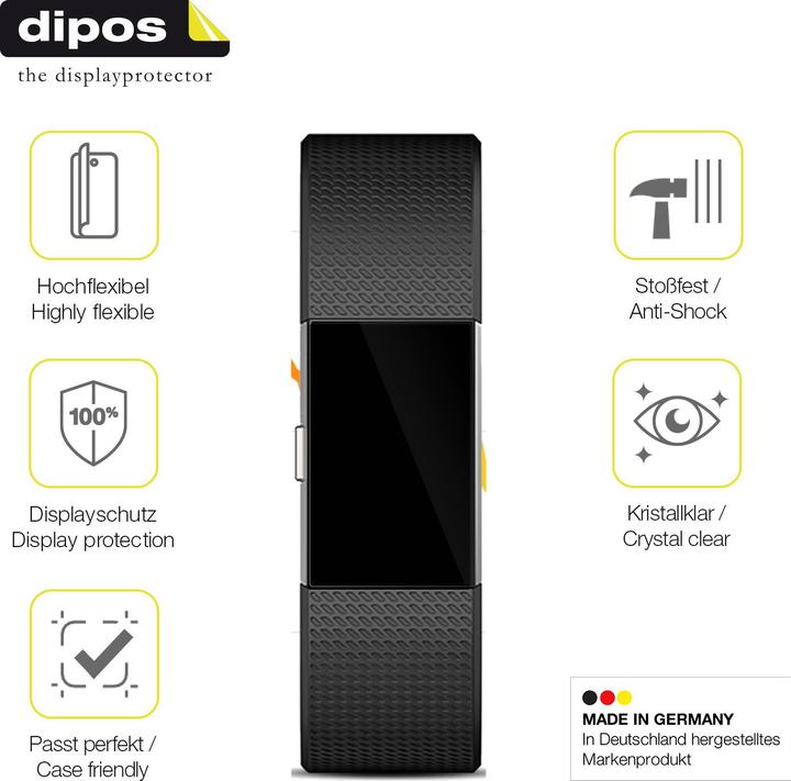 Immagine prodotto Dipos 3D Full-Cover Pellicola Protettiva (Fitbit Charge 2)