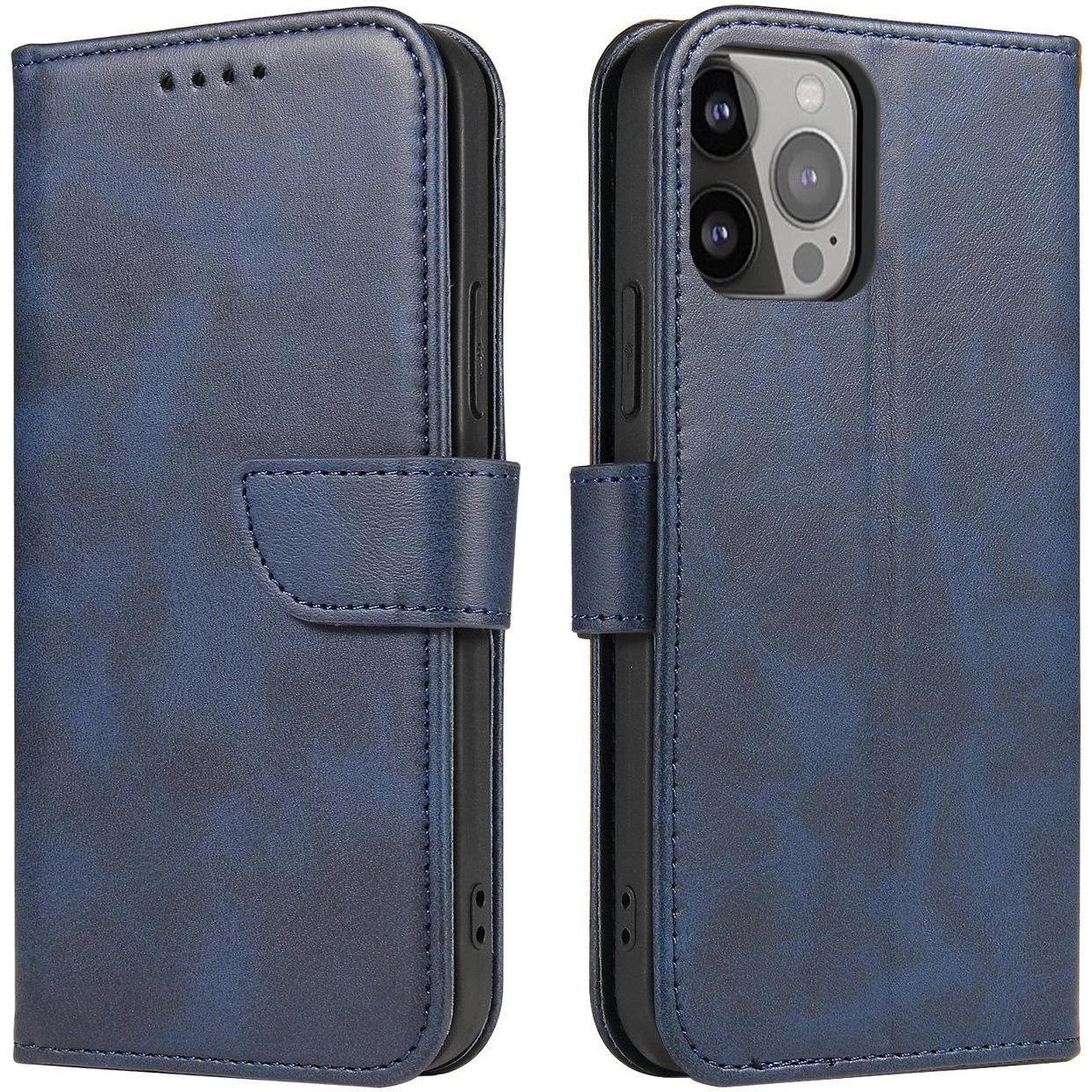 PhoneLook Hülle Magnetischer Klapp-Lederhülle Dunkelblau (Samsung Galaxy S25), Smartphone Hülle, Blau