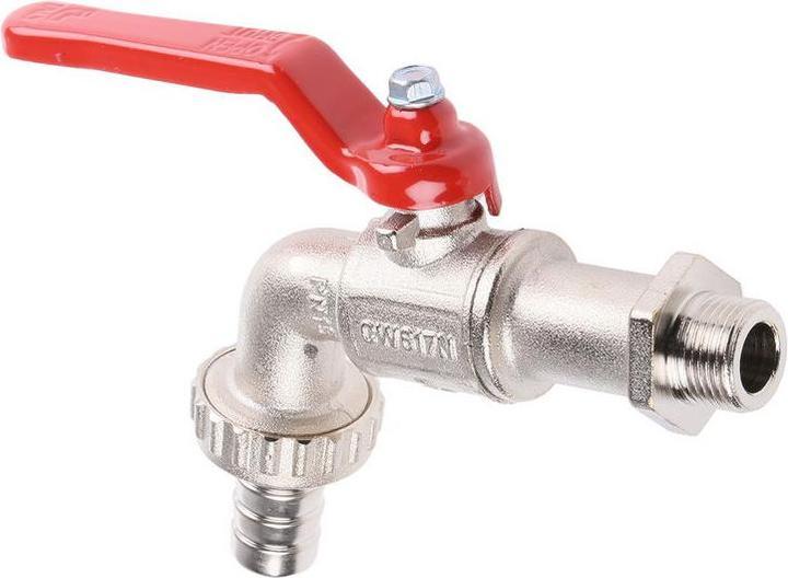 Produktbild RS PRO Wasserhahn Hebel, Wandventil Messing Verchromt