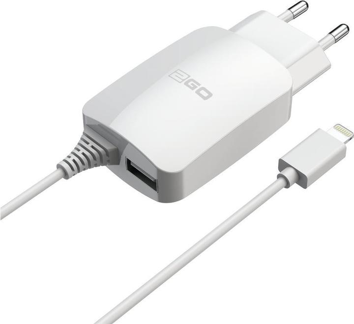 Produktbild 2GO 797166 Ladegerät für Mobilgeräte Weiss Indoor (12 W, 1 Port)
