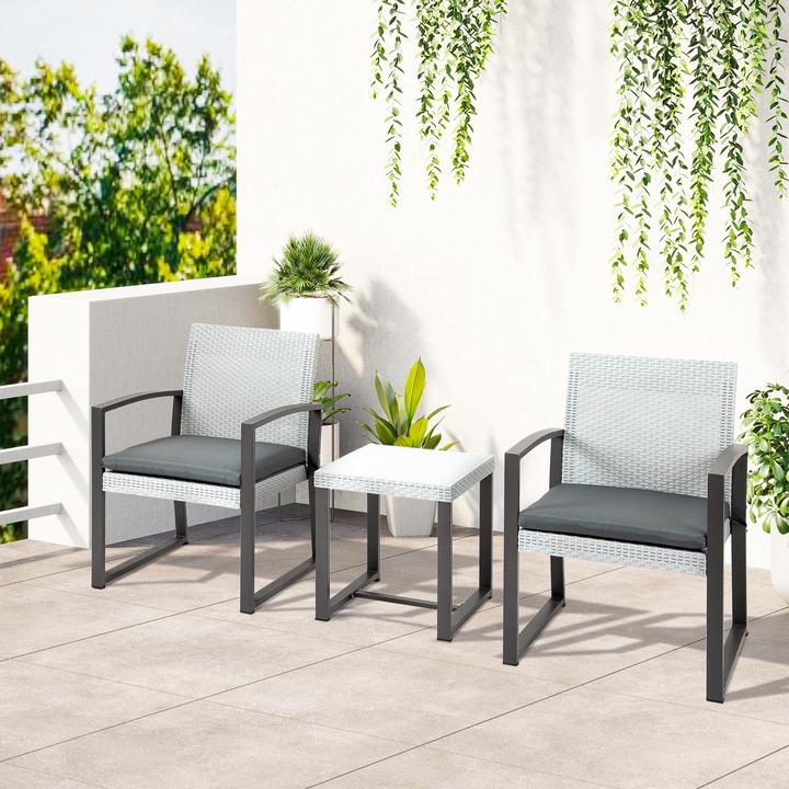 Actual product image Outsunny Garden furniture set consisting of 3 pieces