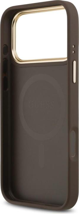 Produktbild Guess PU Leather Peony Pattern Case für Apple iPhone 17 Pro Max - brown (Apple iPhone 17 Pro Max)