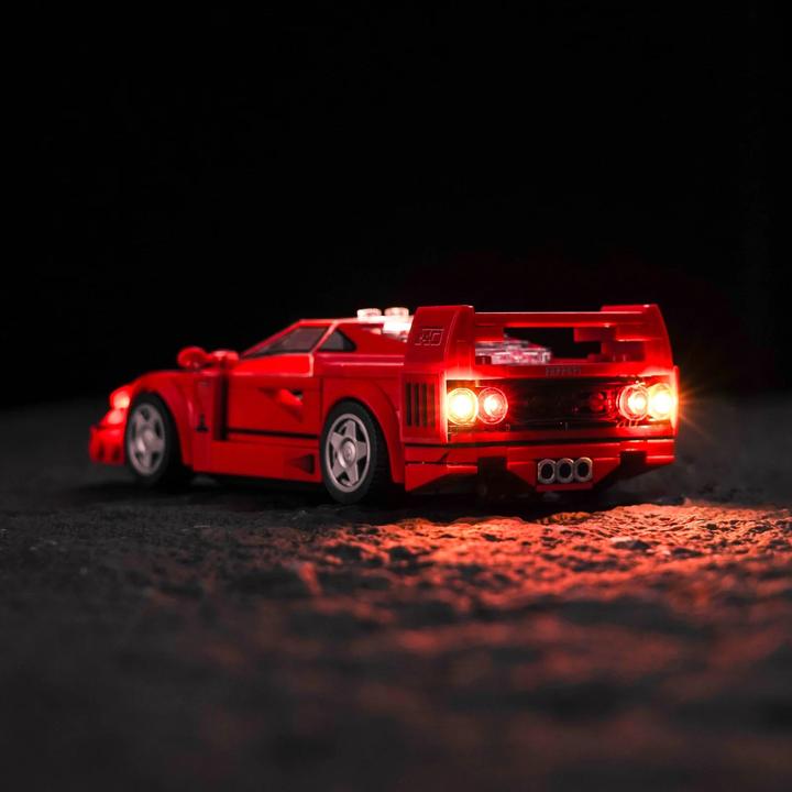 Actual product image BrickBling LED Licht Set für LEGO Ferrari F40 Supersportwagen (76934)