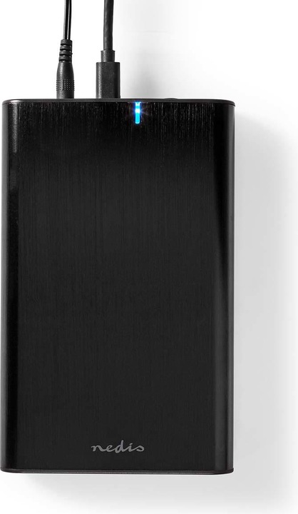 Productafbeelding Nedis Harde schijf-behuizing 3,5" | USB 3.1 Gen1 | USB Type-A / USB Type-C™ | Notebook / PC | Alumini (3.5")