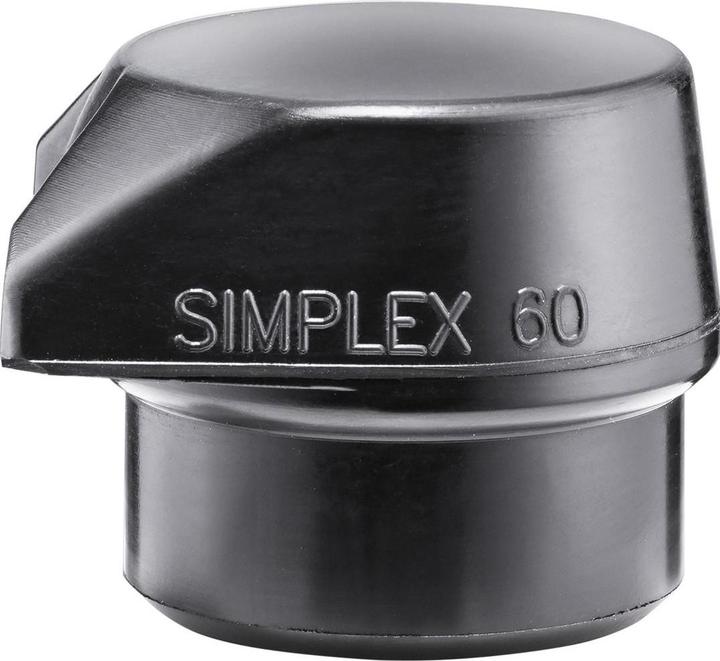 Image du produit Halder Tête de marteau de protection Ø 60 mm caoutchouc noir mi-dur