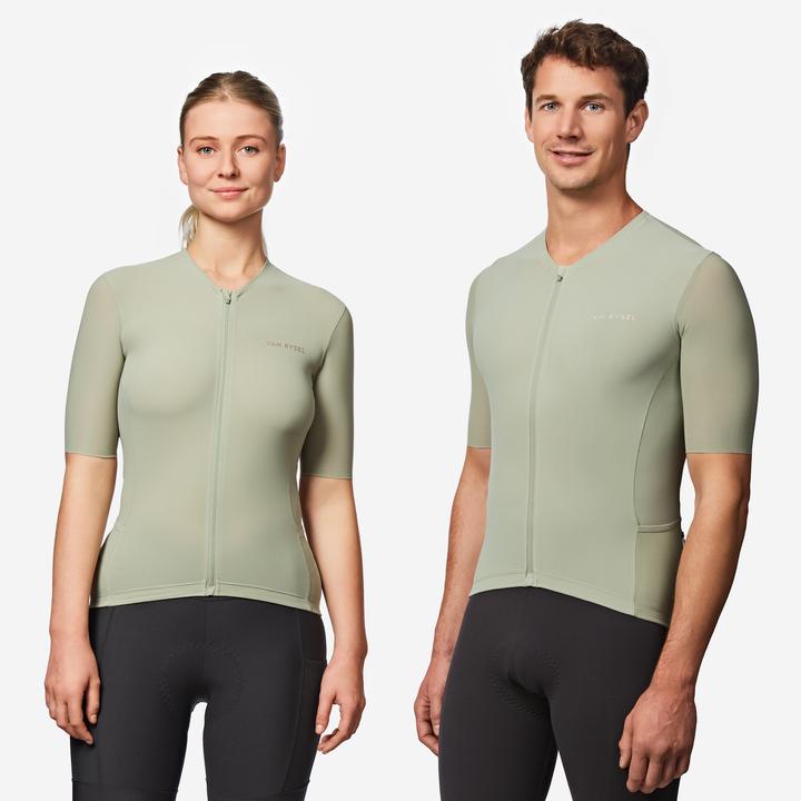 Actual product image Van rysel Radtrikot kurzarm Sommer Rennrad EDR Ultra khaki (M)